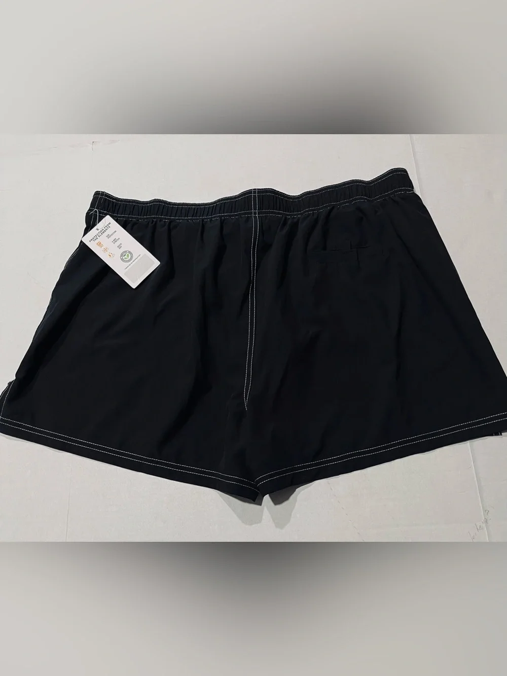 ZEROXPosur NWT Women’s black swim shorts featuring white stitching. SIZE 2X - Picture 11 of 13
